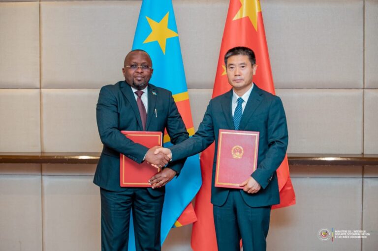 RDC-Chine : un accord de coopération policière signé à Pékin